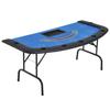 Foldable Poker Table for 7 Players with Chip and Cup Holder view 1