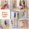Olakids Toddler Climbing Toys Indoor, 8 in 1 Swedish Ladder Wall Gym view 3