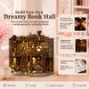Nook Tales Dreamy Book Hall DIY Book Nook Kit | 1:24 Scale Miniature Library with LED Lighting, Pre-Cut Furniture & Props, Adults Creative Craft Kit | Handcrafted Little Library for Bookshelf Display view 2