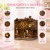 Nook Tales Dreamy Book Hall DIY Book Nook Kit | 1:24 Scale Miniature Library with LED Lighting, Pre-Cut Furniture & Props, Adults Creative Craft Kit | Handcrafted Little Library for Bookshelf Display view 3