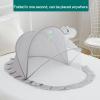 Baby Foldable Mosquito Net Insect Protections Breathable Bed Tent (Z1-Gray, 125cmx65cmx60cm) view 2