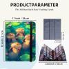 ETLKJVBL 9 Pocket Trading Card Binder, Card Collection Book for MTG TCG Baseball & Sports, Otters Swimming in Water Top Loader Holder Album for Collector view 2