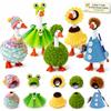 5 Set 7 Inch Desk Goose Outfits, Magnetic Mini Porch Geese Clothes (Everyday Decor), Cute Duck Statue Dress Accessories, Small Table Ornament for Office Keychain Holder, Daily Use view 1