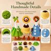5 Set 7 Inch Desk Goose Outfits, Magnetic Mini Porch Geese Clothes (Everyday Decor), Cute Duck Statue Dress Accessories, Small Table Ornament for Office Keychain Holder, Daily Use view 3