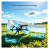 DIY Remote-Control Paper Airplane, Rc Paper Airplane Kit with Gyro Stabilizer, Lightweight Foldable Flying Micro Fixed Wing Drone, Cool Tech Gadgets Gifts(Three Electrics) view 4