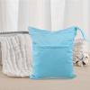 GALPADA 2pcs Waterproof Cloth Diaper Wet Bags with Two Zippered Pockets for Taking Your and Beach Use, Stylish and Reusable Diaper Organizer Random Color view 4