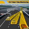Solar Powered LED Radar Speed Feedback Traffic Warning Display Board, 2-Digit Speed Indicator, Remote Control, IP65 Waterproof, 23.6in x 35.4in for Roads view 3