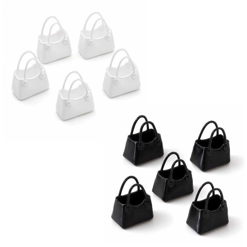 LUOZZY 10pcs Miniature Dollhouse Handbag Model for 1:12 Scale Pretend Play