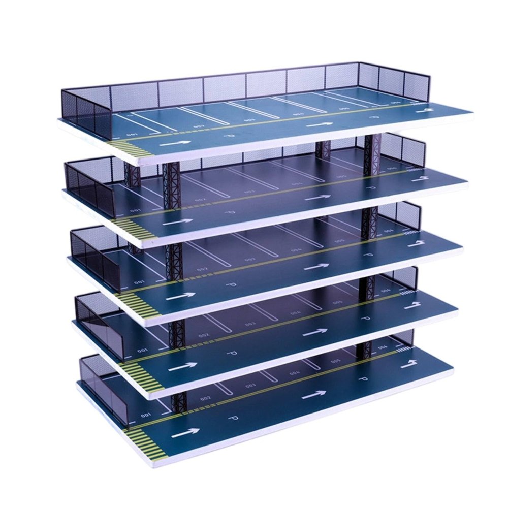 TWTCZOZ Children Car Display Rack Diecast Toy Garage Shelf Acrylic PVC Layered Structure Collector Display Suitable for Desk Room Home Decoration
