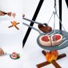 Gralara Campfire Playset Wooden Toy Grill Set Interactive Kids Camping Set for Young Children view 2