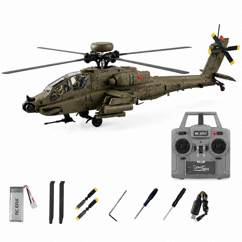 JETFLYZONE C170 RC Helicopter 1:48 Scale 6CH Brushless Motor Optical Flow TOF Altitude Hold RTF