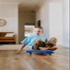 Bijou Play Hover Glider - Ride On Indoor Scooter Toy for Kids and Toddlers, Gym, Playground Indoor and Outdoor Ages 2 and Up, Supports Up to 175 lbs, Blue view 2
