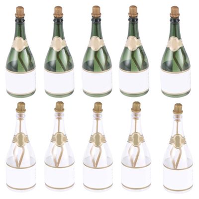 GATHINESS 12pcs Refillable Plastic Bubble Bottles for Wedding Decoration and Outdoor Entertainment, Creative and Unique Party Bubble Bottles and Adults