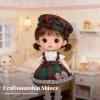 CoudarTitie Doll Dress Beautiful Miniature Outfit OB24 Ribbon Lace Unique Pattern Suitable for Collector Showcase DIY Mixing Artistic Scene , Flora Dress view 2