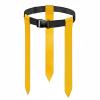 EHJRE Sports with Strong Nylon Strap PVC Components Secure Hook and Loop System Adjustable Buckle Suitable for Events School Training, Yellow, 3 Flags Clip Buckle view 1