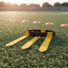 EHJRE Sports with Strong Nylon Strap PVC Components Secure Hook and Loop System Adjustable Buckle Suitable for Events School Training, Yellow, 3 Flags Clip Buckle view 4