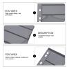 COOLHIYA 10pcs Plastic Stamp Holder Pages with Seven Rows for Stamp Album Binder Comfortable Touch and Complete Transparency and Coin Album Storage view 3