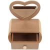 YARNOW Wooden Dressing Mirror with Well Polished Surface and Easy to Paint Finish, Brown Mini Vanity Dressing Table for Craft-making Sessions and Handcraft Storage view 1