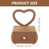 YARNOW Wooden Dressing Mirror with Well Polished Surface and Easy to Paint Finish, Brown Mini Vanity Dressing Table for Craft-making Sessions and Handcraft Storage view 2