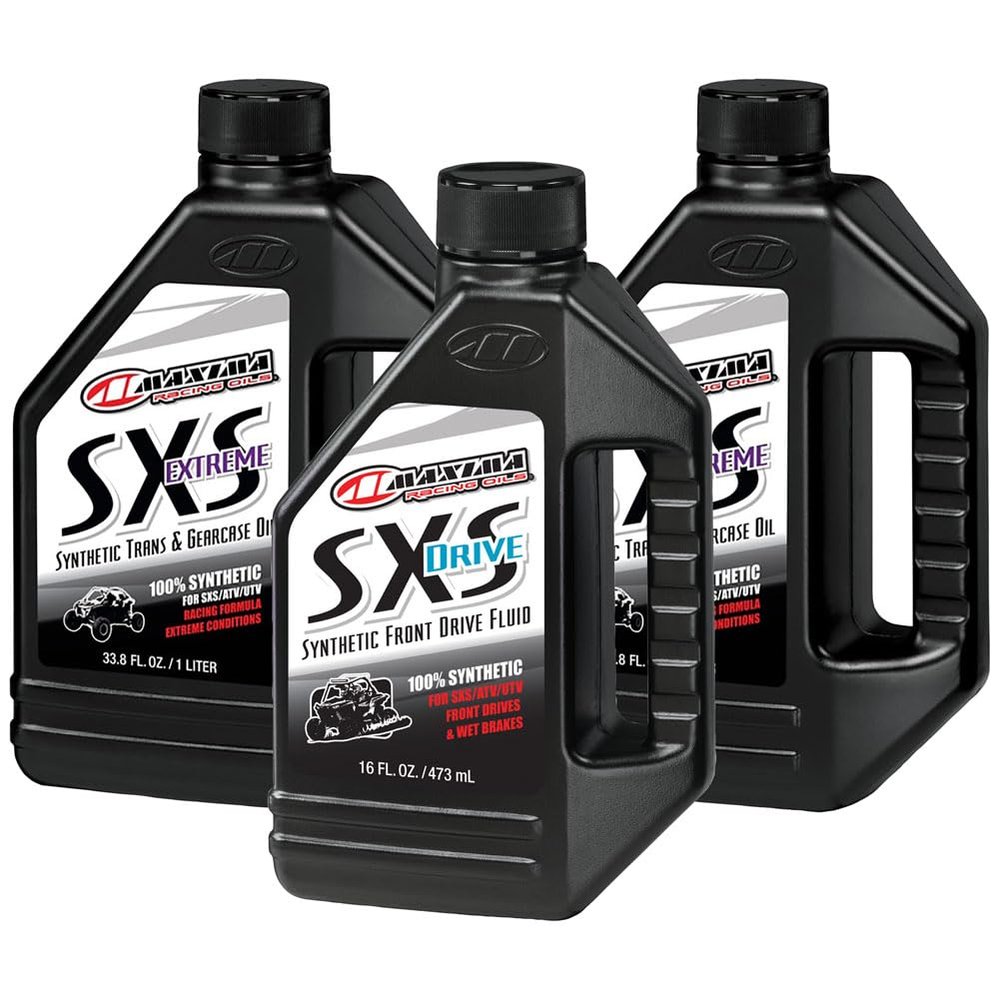 TUSK Drivetrain Oil Change Kit Compatible with Maxima Extreme Synthetic Oil for Polaris RZR XP Turbo EPS 2016-2021