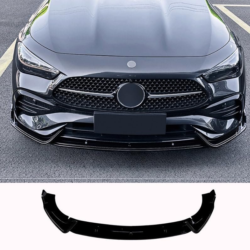 ERIDANUS Auto Accessories Fit for Mercedes-Benz CLE Coupe AMG 2024-2026 Front Bumper Lip Lower Chin Spoiler Splitter (Piano Black) ABS 3PCS