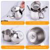 Kids Tea Set Includes Portable 330ml Stainless Steel Long Spout Teapot with Filter Screen and 2 70ml Cups for Children view 3