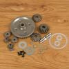 Menolana Differential Gear Assembly RC Car Circular Metal Drivetrain Machined Precision Shaft Replacement Alloy Housing Suitable for Mechanical Model Car Testing Auto Repair Projects, Red view 3