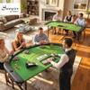Soozier Poker Tables Foldable Set of 2 for 8 Players 220 LBS Capacity Green view 2