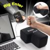 Giant Enter Pillow USB Plug and Play Desk Gadget, Soft Sponge Stress Reliever Cushion, Functional Large Button for Laptop Computer view 2