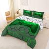Homewish Neon Gamers Toddler Size Comforter Set,Gamepad Bedding Sets 2Pcs for Kids Girls Boys Room Decor,Video Games Quilted Duvet Honeycomb Hexagon Down Comforter,1 Pillowcase view 2