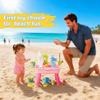 2026 Upgraded Water Table for Toddlers 1-3, Kids Mini Play Sink Toys with Running Water & Electric Pump, Kitchen Sink Sensory Toy, Fishing Game Outdoor Water Play Table for Kids Ages 4-8, Pink view 2
