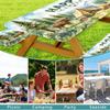 Kids Picnic Table Cover with Bench Covers and Bag, Happy Camper Funny Wildlife Waterproof Elastic Fitted Tablecloths for Rectangle Tables, Washable Tablecloth for Camping, Outdoor, 3 Pcs 30x60 Inch view 3