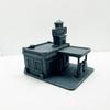 MRY-SFW 1/220 Retro Inspired Gas Station Miniature Model Retro Garage Fuel Pump Scene Figurine view 2