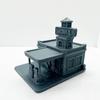 MRY-SFW 1/220 Retro Inspired Gas Station Miniature Model Retro Garage Fuel Pump Scene Figurine view 4