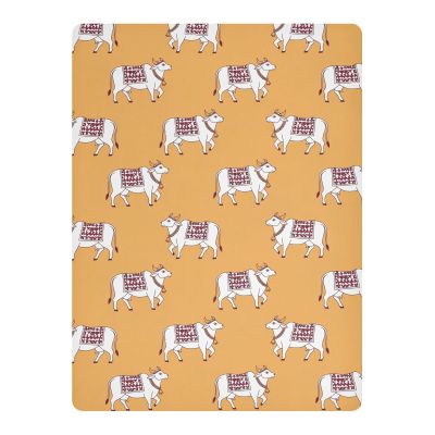 KEEPREAL Decorated Cow Waterproof Crib & Playard Sheet, Soft Fitted Cover