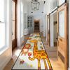 SMXVRC Kids Animal Runner Rug, 4x12ft, Cute Woodland Forest Nursery Hallway Rug, Washable Non Slip Carpet for Playroom Bedroom, Toddler Baby Room Decorative Floor Runner view 2
