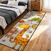 SMXVRC Kids Animal Runner Rug, 4x12ft, Cute Woodland Forest Nursery Hallway Rug, Washable Non Slip Carpet for Playroom Bedroom, Toddler Baby Room Decorative Floor Runner view 3
