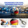 2026 World Cup Soccer Fidget Toy with 3D Printed Flags. Quiet Stress Relief clicker for Office Desk. Durable Keychain with Metal Ring. Portable Squeeze Ball for Men Teens.Portugal view 3