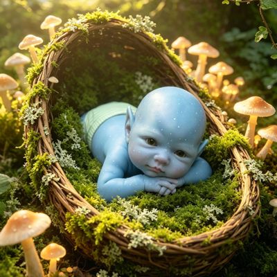 Anano Avatar Silicone Full Body Reborn Baby Dolls, 12 Inch Realistic Squishy Babys Doll, Avatar Baby Doll, 3D Painted Reborn Babys, Full Silicone Babies, Floopy Newborn Dolls,