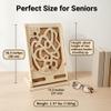 Marble Maze Activity Board for Seniors, Wooden Hand Coordination Game view 4