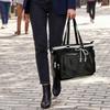 Pin Bag Black Ita Bag, Ita With Clear Window & Japanese Lace Accents, Multi-carry Pin Display, Canvas Kawaii Purse, Black view 4