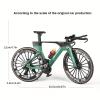 Generisch 1:8 Alloy Timer Highway Bicycle Model Simulation Linkable Foot Pedal Rotating Bicycle Wraps Adult Collection Boys Creative Gifts (Green) view 3
