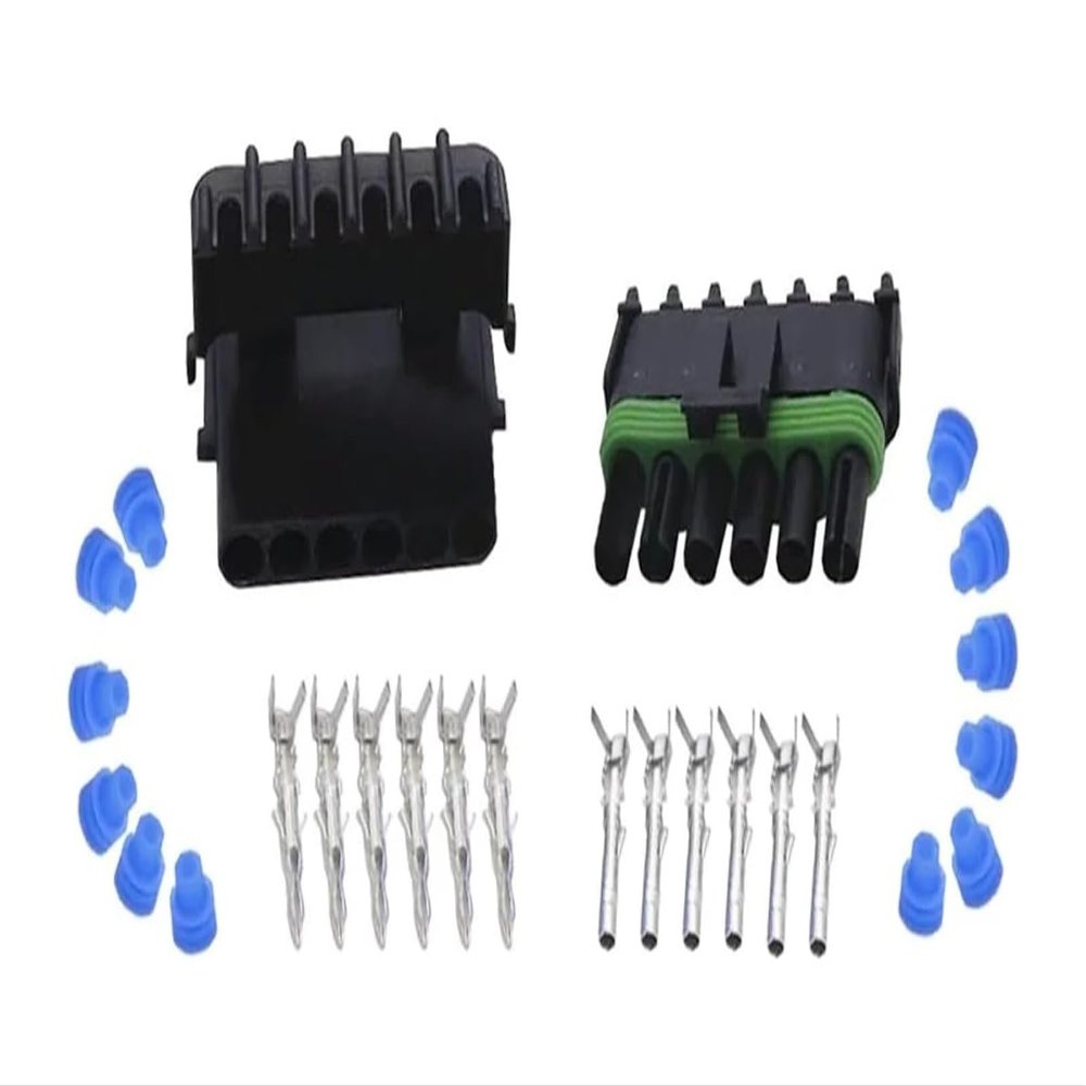 QBSLFVDY 6 Pin Automotive Connectors DJ3061Y-2.5-11/21(Male female,5pcs)(Male female,1pcs)