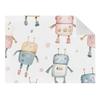 Qilmy Cute Robot Cozy Crystal Velvet Baby Blanket 41x31 inch Double-Sided Plush Throw for Toddlers, Kids & Adults view 1