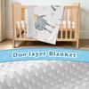 Qilmy Cute Robot Cozy Crystal Velvet Baby Blanket 41x31 inch Double-Sided Plush Throw for Toddlers, Kids & Adults view 4
