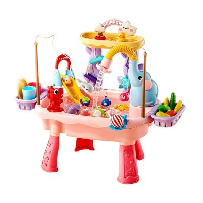 Water Table with Electric Pump Fishing Toy with Electric Pump