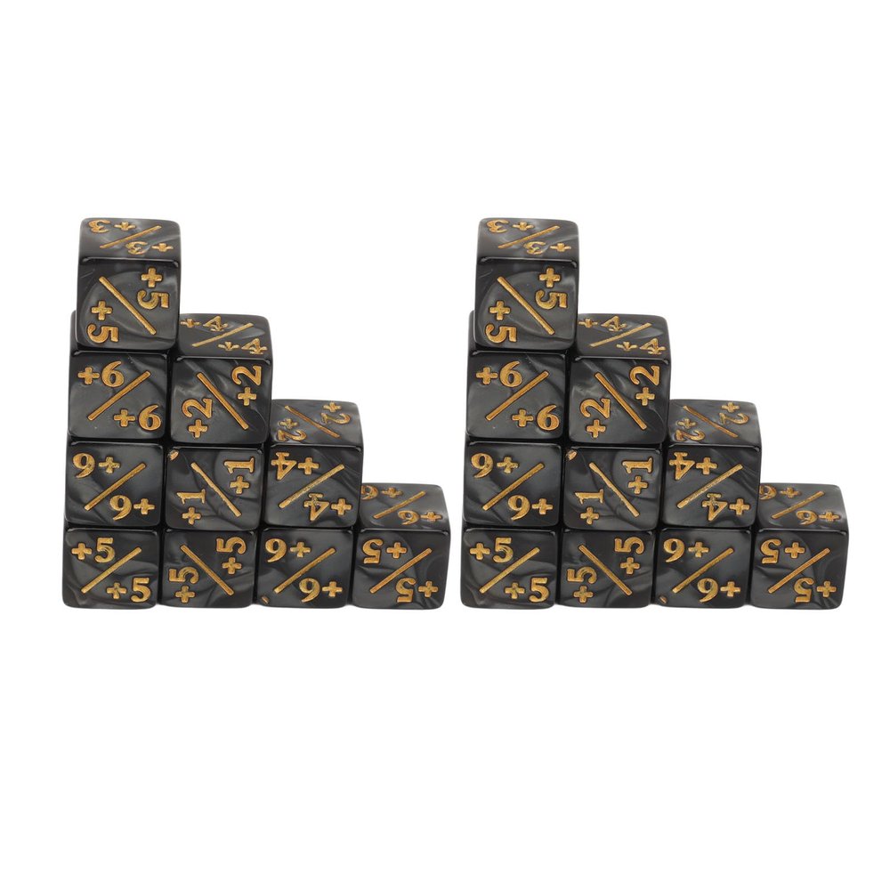 Mtlavishness 6 Sided Number Dice Set 20 PCS 16mm Lightweight Impact Game Dice for Table Games Math Learning Probability Education Strategy Activities Classroom Use Homeschooling