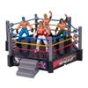 Maqulae Wrestler Authentic Wrestling Ring with Flexible Strings Ropes for Kids Battle Action (Grey) view 1