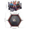 Maqulae Wrestler Authentic Wrestling Ring with Flexible Strings Ropes for Kids Battle Action (Grey) view 2