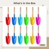 12 Pcs Toy Shovels, Metal Beach Shovels, Gardening Tools, Pointed Iron Shovels, Sand Shovels for Play and Gardening, (Random) view 2